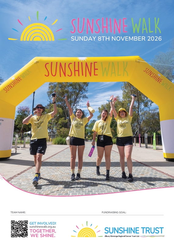 Sunshine Walk 2026 | Fundraiser Poster